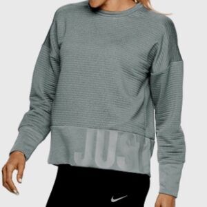 NIKE Women’s XL Dri-Fit Long Sleeve Crewneck Sweatshirt “JUST DO IT.” Logo NWT